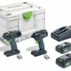 Festool 576494 Impact Drill And T18 Screw Drill 4.0Ah Combo Set
