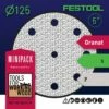 Festool Granat - Mini Packs Of 5" 125mm Diameter Sanding Disks