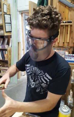 Capstone Safety Glass Combo With Shield 7 Capstone Safety Glass Combo With Shield -tools shop MS CAP N big