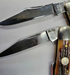 Classic Three Bladed Whittling Knife With D2 Blades By Queen Cutlery 10 Classic Three Bladed Whittling Knife With D2 Blades By Queen Cutlery -tools shop MS QCW48ACSB E big