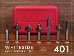 Whiteside Router Sets Of Router Bits