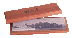 Natural Soft Arkansas Stone 8" X 1/2" In Cedar Box