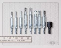 Self-Centering Hinge Bits & Shelf Pin Drill Guides By Make It Snappy - Made In USA